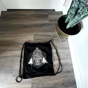 Ohm Hamsa Drawstring Bag Never Used